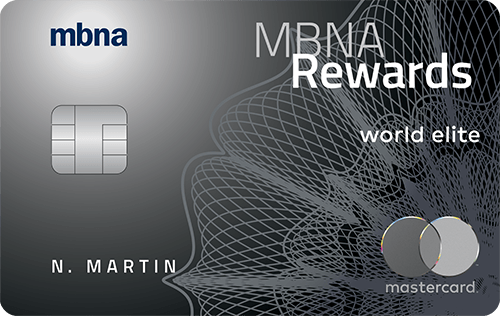 MBNA Rewards World Elite ® Mastercard ® credit card